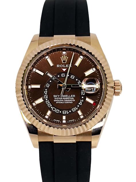 rolex chocolate face sky dweller|Rolex Sky-Dweller price uk.